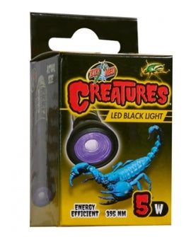 ZOOMED Creatures Black Light LED 5W Pour Scorpions Insectes et Invertébrés