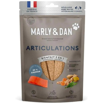 MARLY ET DAN Barres à mâcher Articulations Chien Saumon 80g