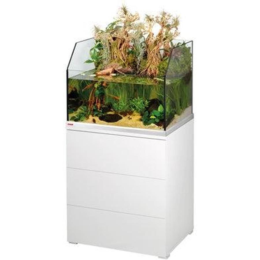 EHEIM Proxima Fauna 113 Blanc 66x51x125cm 8mm 113L avec Meuble