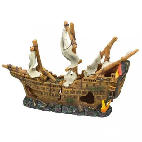 HOBBY-DOSHE AQUARISTIK Bateau Épave Décoration Aquarium 25 x 10 x 17 cm