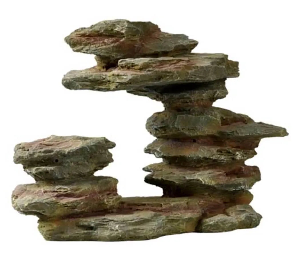 HOBBY-DOSHE AQUARISTIK Abreuvoir Bark 2 pour reptiles 14x14x5 cm marron en résine