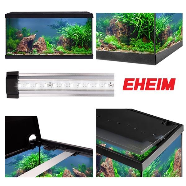 EHEIM Aquastar 54 LED Noir Aquarium 54L 1x7.7W avec Filtre Interne et Chauffage 50W