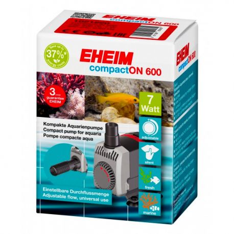 EHEIM Pompe compactOUT600 7W Débit réglable pour aquarium et bassin