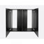 AQUAEL Meuble Glossy 150 Noir Portes Acrylique 150x50x72cm