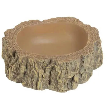 HOBBY-DOSHE AQUARISTIK Abreuvoir Bark 2 pour reptiles 14x14x5 cm marron en résine