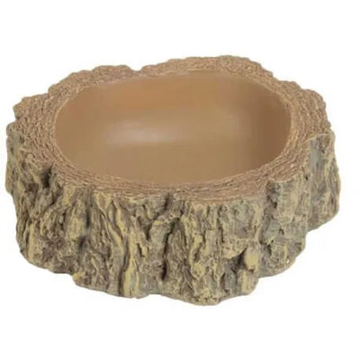 HOBBY-DOSHE AQUARISTIK Abreuvoir Bark 2 pour reptiles 14x14x5 cm marron en résine