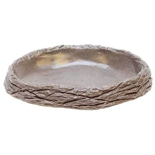 HOBBY-DOSHE AQUARISTIK Abreuvoir Bark 2 pour reptiles 14x14x5 cm marron en résine