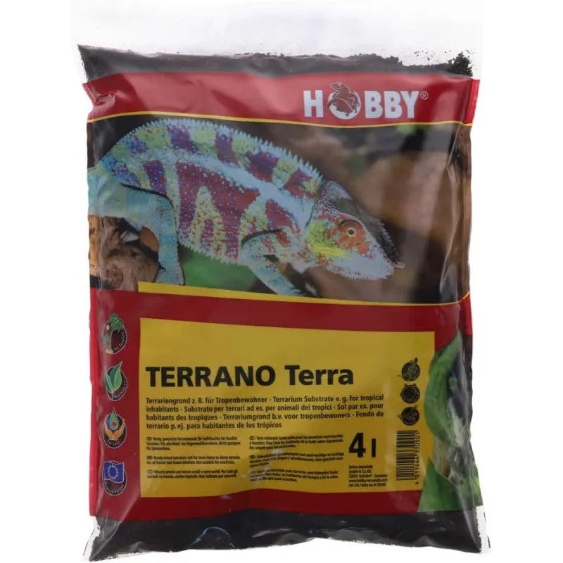 HOBBY-DOSHE AQUARISTIK Terrano Terra Substrat pour terrarium 4L