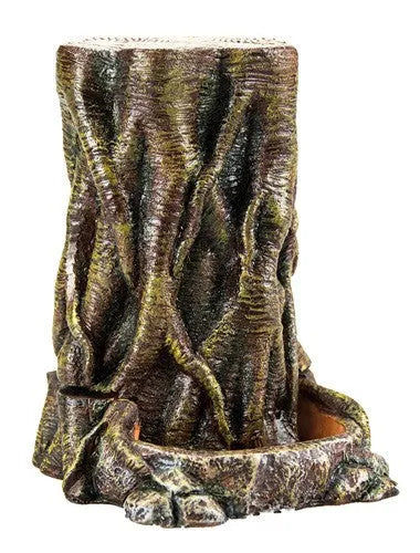 HOBBY-DOSHE AQUARISTIK Abreuvoir Bark 2 pour reptiles 14x14x5 cm marron en résine