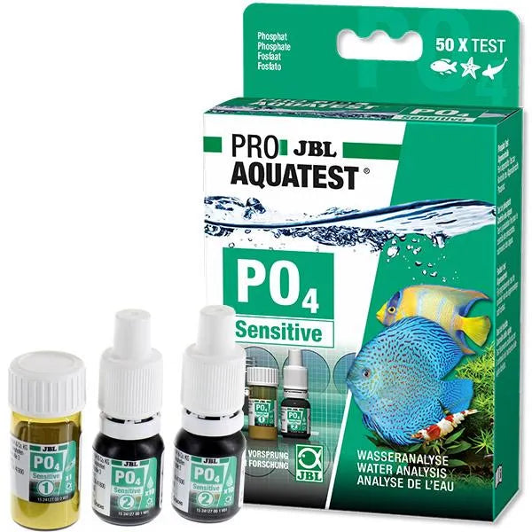 JBL ProAqua PO4 Phosphat Test-Set Koi Kit de Test Colorimétrique pour Bassin 50 Tests