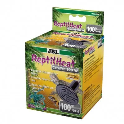 JBL REPTIHEAT 100W Céramique Sombre Chauffage Sans Lumière pour Terrarium