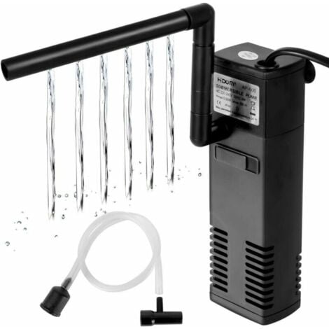 LAROY Filtre Interne avec Éponges pour Aquarium jusqu'à 100L
