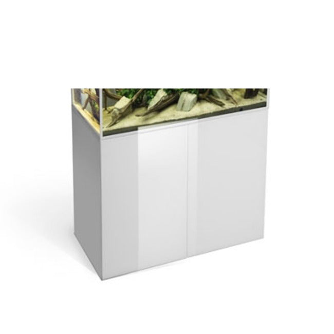 AQUAEL Meuble Glossy 80 Blanc Portes Acrylique pour Aquarium jusqu'à 125L
