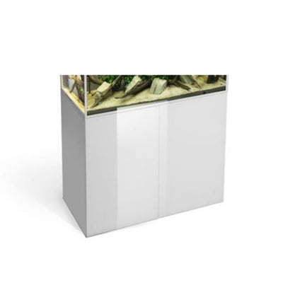 AQUAEL Meuble Glossy 80 Blanc Portes Acrylique pour Aquarium jusqu'à 125L