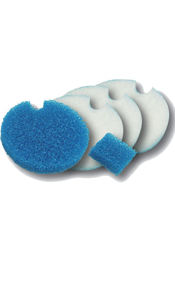EHEIM Mousse Aquacompact 40/60 Lot de 2 mousses bleues + 3 mousses blanches pour filtre aquarium