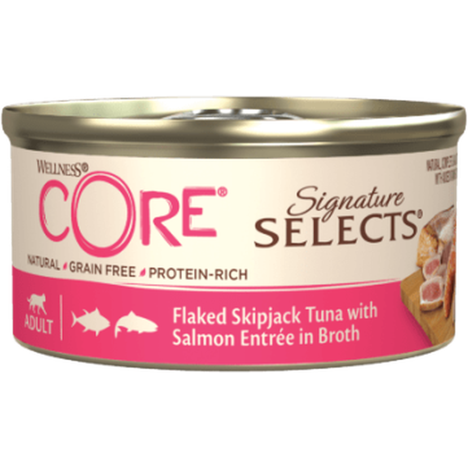 WELLNESS Core Signature Selects Nourriture humide pour chat adulte Boeuf/Poulet 79g