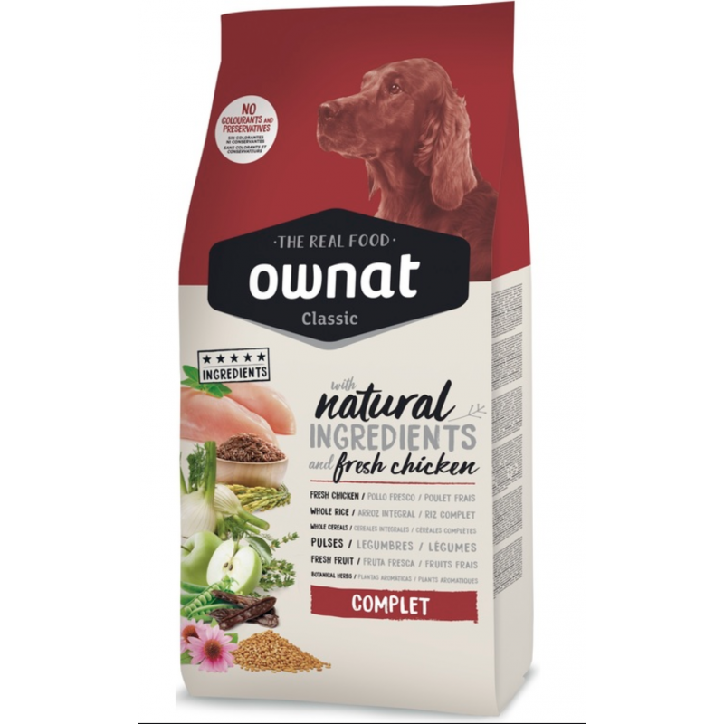 OWNAT Classic Fish Croquettes Chien Adulte Toutes Races Poisson Frais 4kg