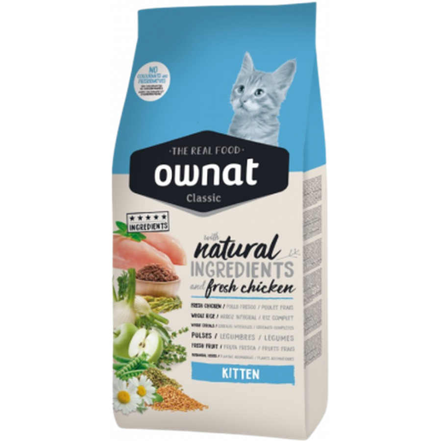 OWNAT Classic Kitten Croquettes pour Chaton 1-12 mois 1.5kg