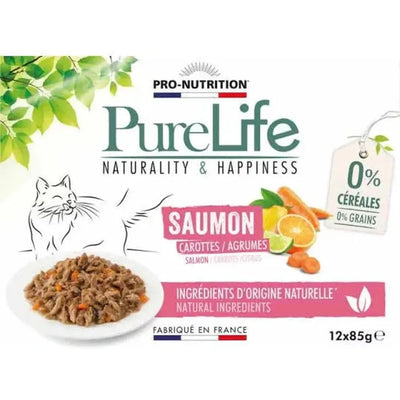 ZOOMALIN PURE LIFE CHAT WET SAUMON 12x85g