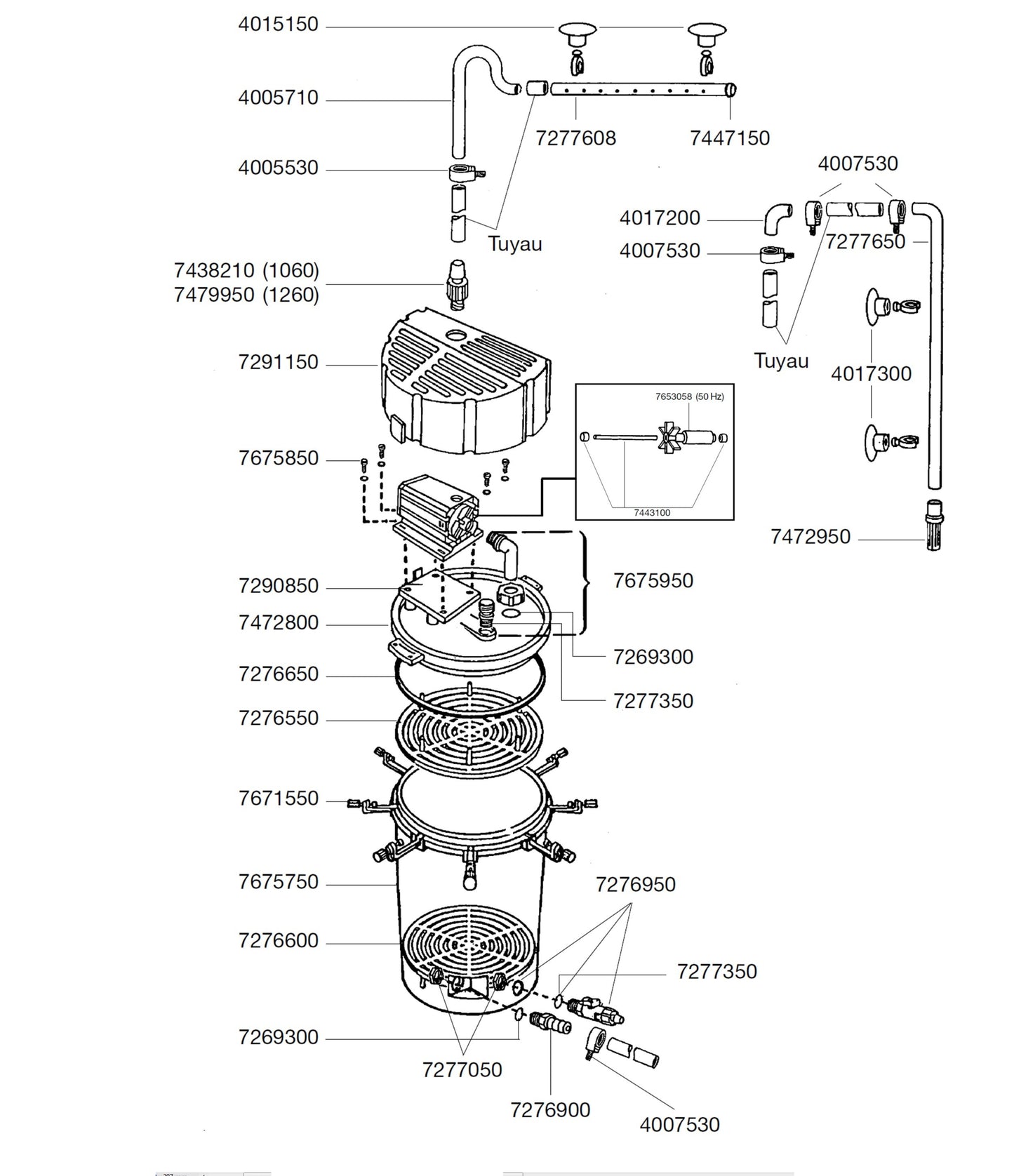 EHEIM Classic 1500 XL 2260 Filtre Externe pour Aquarium jusqu'à 1500L