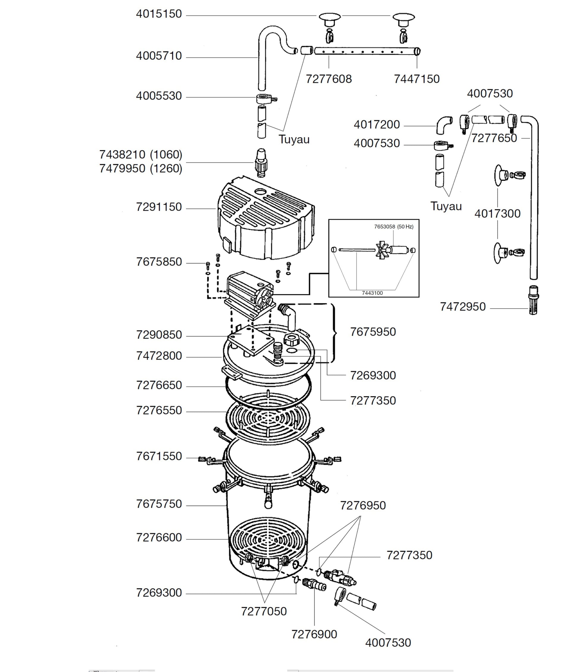 EHEIM Classic 1500 XL 2260 Filtre Externe pour Aquarium jusqu'à 1500L