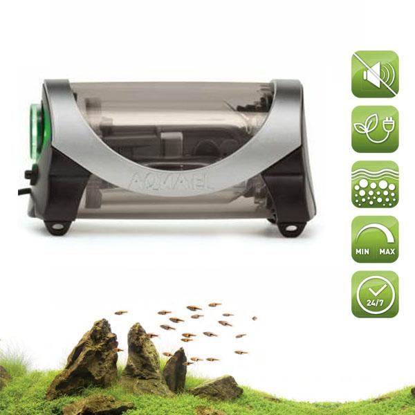 AQUAEL AERATEUR OXYPRO 150 Ultra Silencieux Aquarium jusqu'à 200L Débit 150L/h Réglable