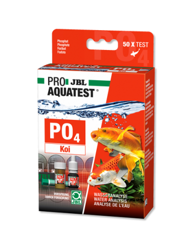 JBL ProAqua PO4 Phosphat Test-Set Koi Kit de Test Colorimétrique pour Bassin 50 Tests