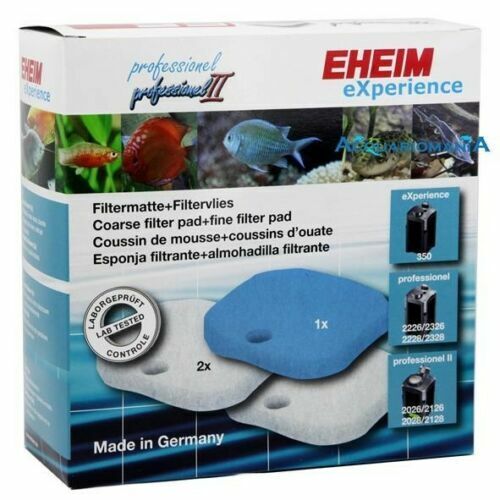 EHEIM Mousse Aquacompact 40/60 Lot de 2 mousses bleues + 3 mousses blanches pour filtre aquarium
