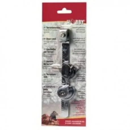 HOBBY-DOSHE AQUARISTIK Serrure pour terrarium vitres coulissantes 4-10 mm