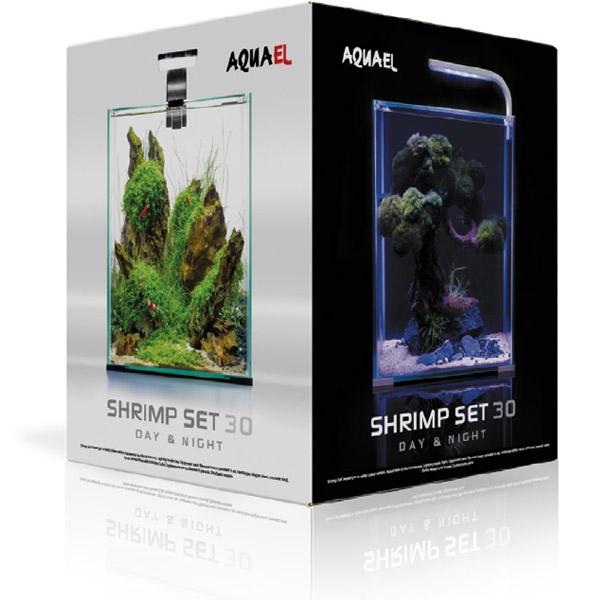 AQUAEL Aquarium ShrimpSet Smart D&N 30 Noir 30L