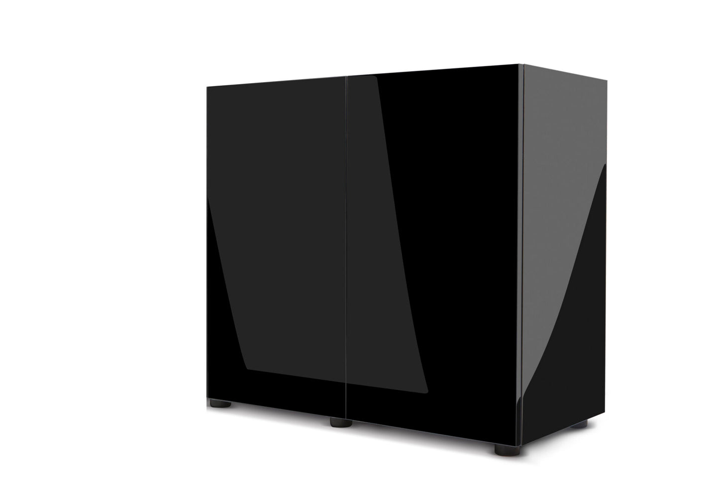 AQUAEL Meuble Glossy 150 Gris portes acrylique pour aquarium 150x50x72 cm finition brillante