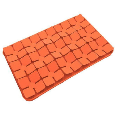 Tapis anti-glouton BubiChef LickClover, orange