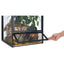 ZOOMED Terrarium ReptiBreeze Double Portes 91x46x91cm Aluminium Noir