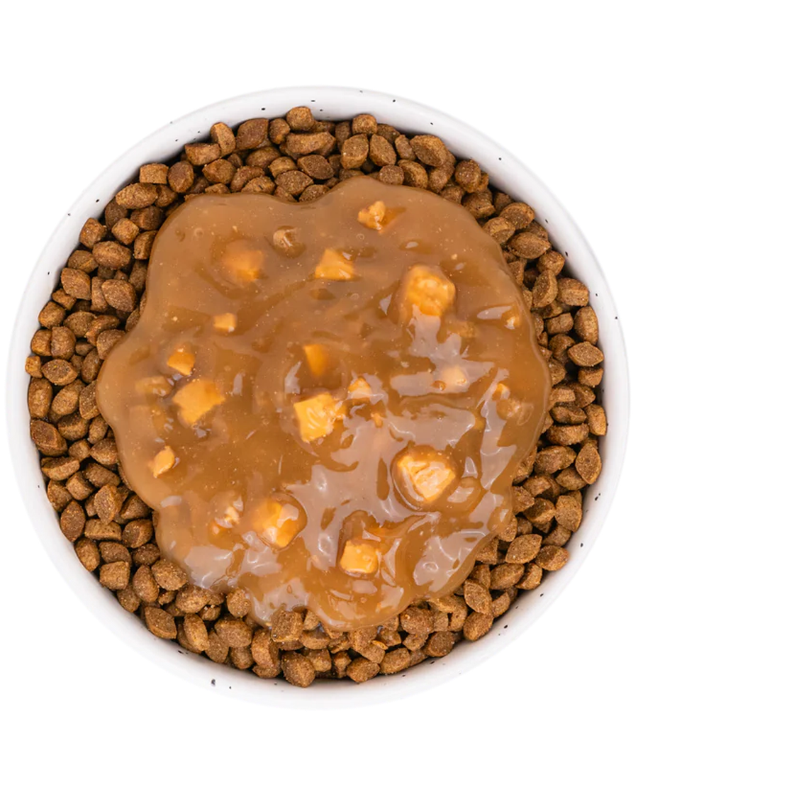 EQUILIBRE & INSTINCT Sauce au poulet aromatisée au cheddar pour chat adulte 90g