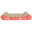 TRIXIE Plaque Griffoir pour Chaton en Carton Forme Souris Blanc 35x2,5x29,5cm