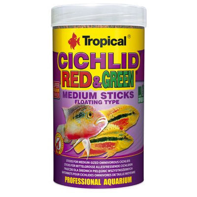 TROPICAL Cichlid Red & Green Medium Sticks 5L/1.8kg