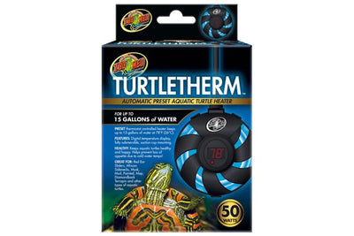 ZOOMED TurtleTherm Chauffage Aquatique Automatique 25W pour Tortues Aquarium jusqu'à 7-8L