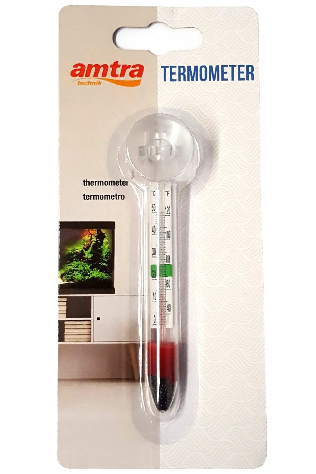 HOBBY-DOSHE AQUARISTIK Thermomètre à ventouse de sécurité plastique sans mercure DUPLA pour aquarium