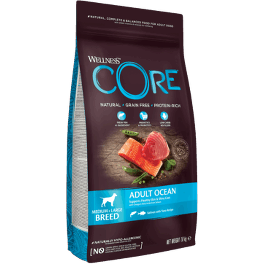 WELLNESS CORE Ocean Croquettes Chien Adulte Saumon Thon 1.8kg