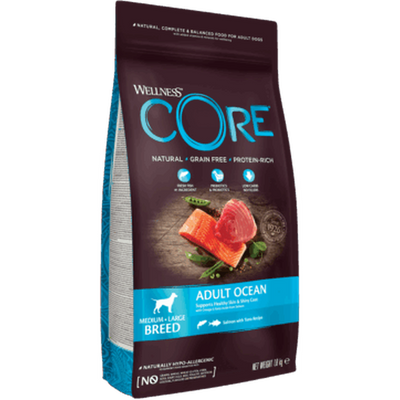 WELLNESS CORE Ocean Croquettes Chien Adulte Saumon Thon 1.8kg