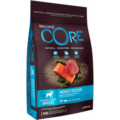 WELLNESS CORE Ocean Croquettes Chien Adulte Saumon Thon 1.8kg