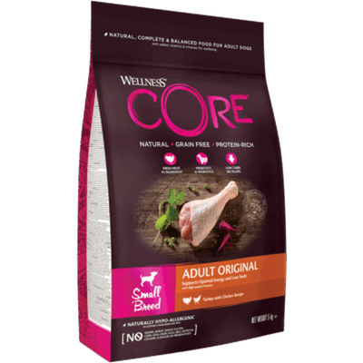 WELLNESS CORE Small Breed Adult Original Dinde et Poulet 1.5kg