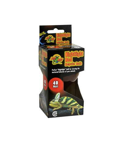 ZOOMED Lampe Nightlight Red 100W Ampoule chauffante rouge pour reptiles et petits animaux