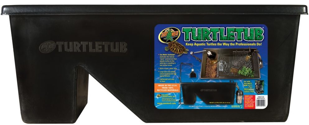 ZOOMED Turtle Tub Bac à tortue aquatique mare plastique 102x56x42 cm
