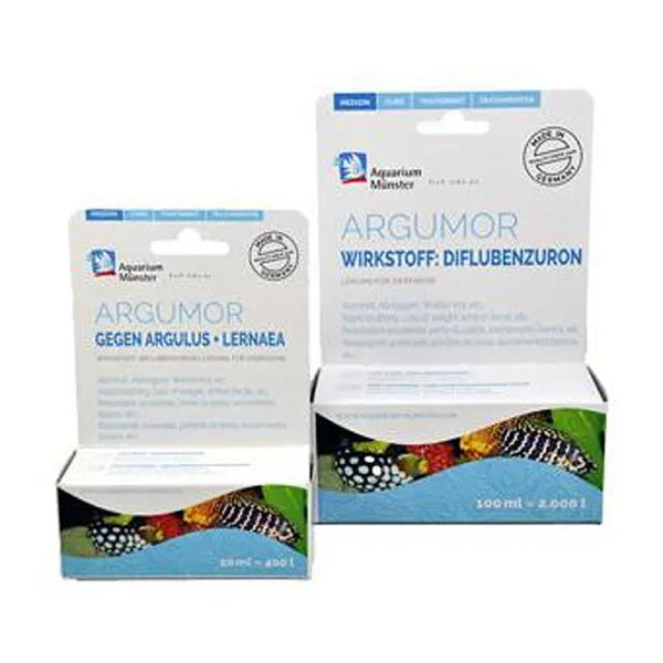 MUNSTER AQUARIUM Argumor 20ml (ED+EM) Traitement antiparasitaire pour poissons jusqu'à 400L